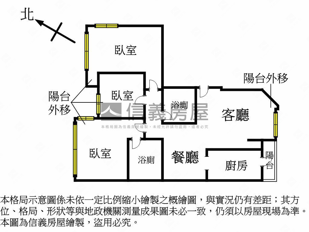 天母新城美裝三房房屋室內格局與周邊環境