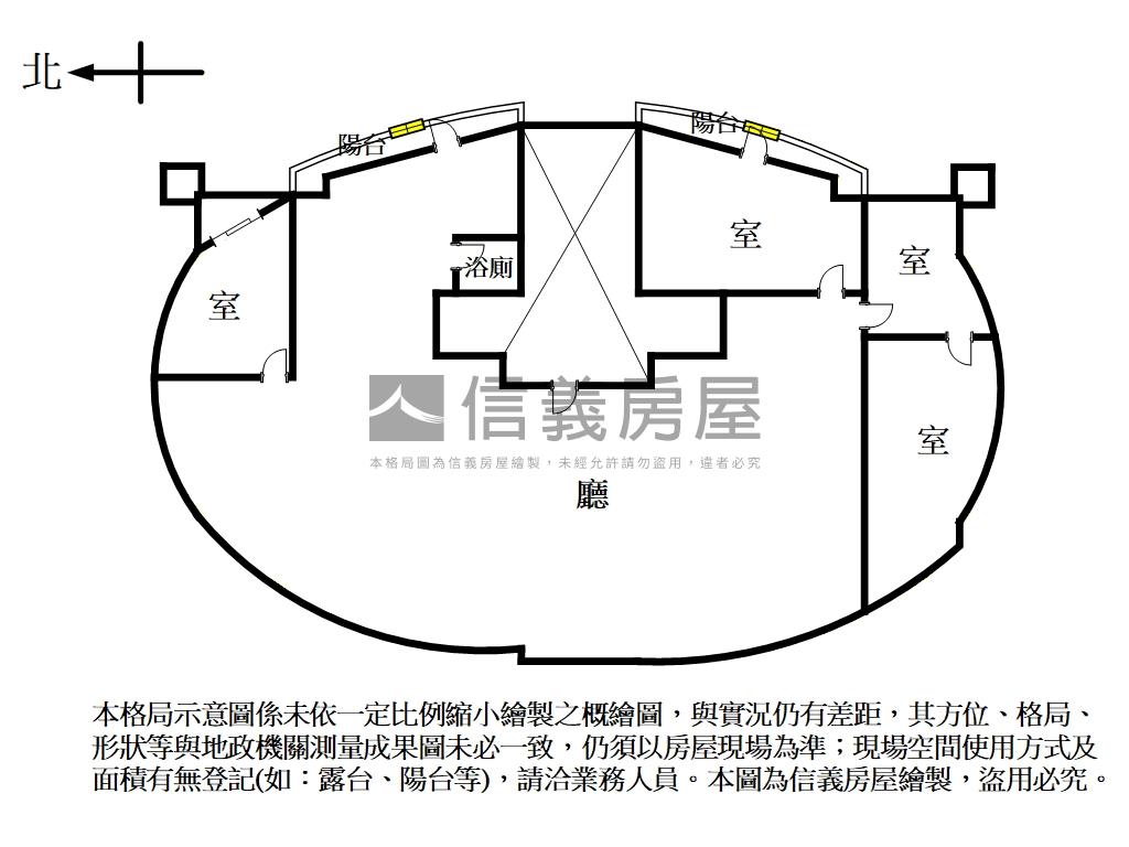 現代米羅大空間辦公室房屋室內格局與周邊環境