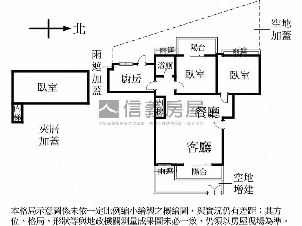 北士科一橋之隔。燙金店辦房屋室內格局與周邊環境