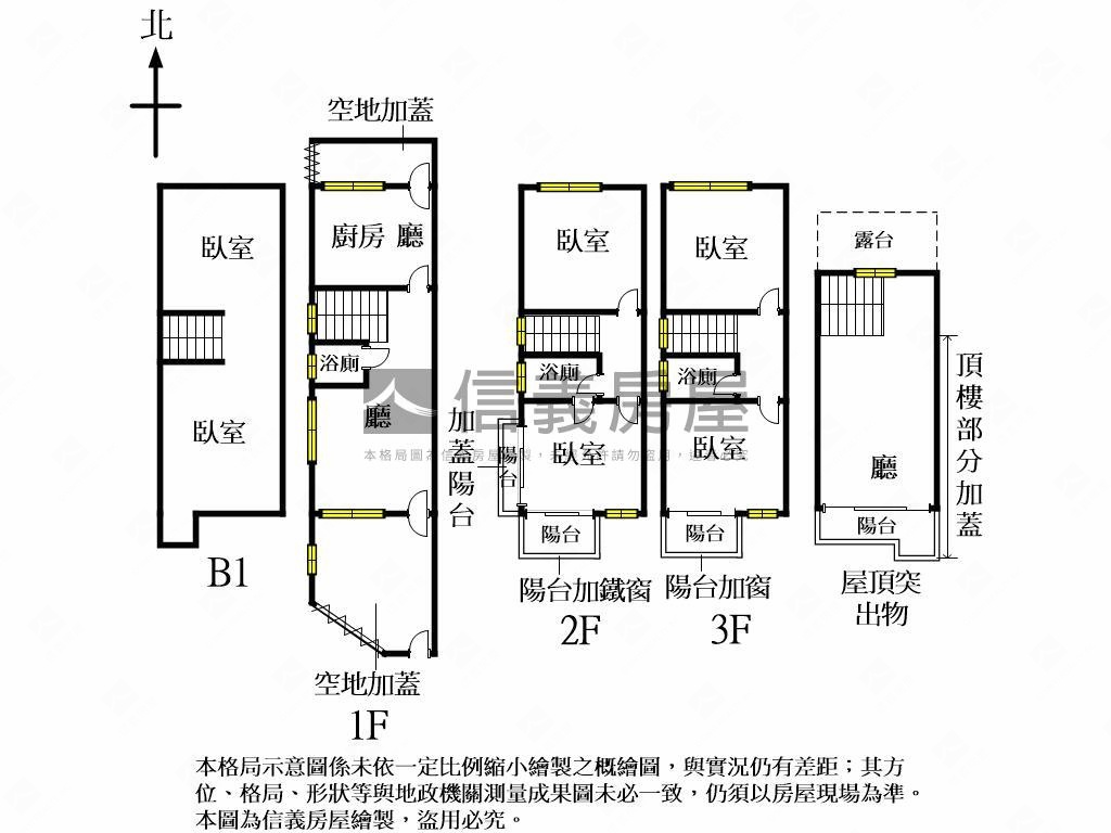 西屯臨路邊間透天房屋室內格局與周邊環境