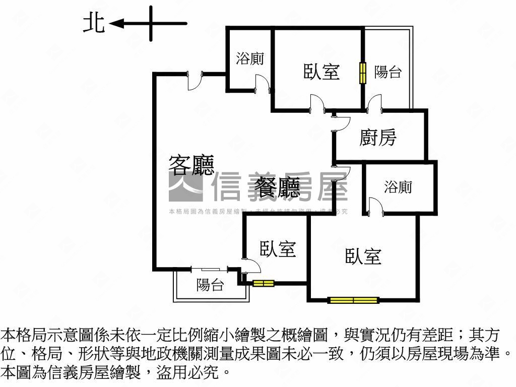 新碩文曲Ａ１九樓三房房屋室內格局與周邊環境