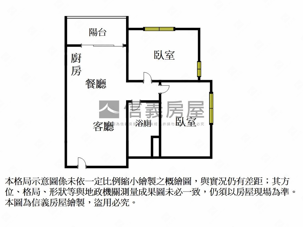 自由朗誦高樓邊間兩房平車房屋室內格局與周邊環境