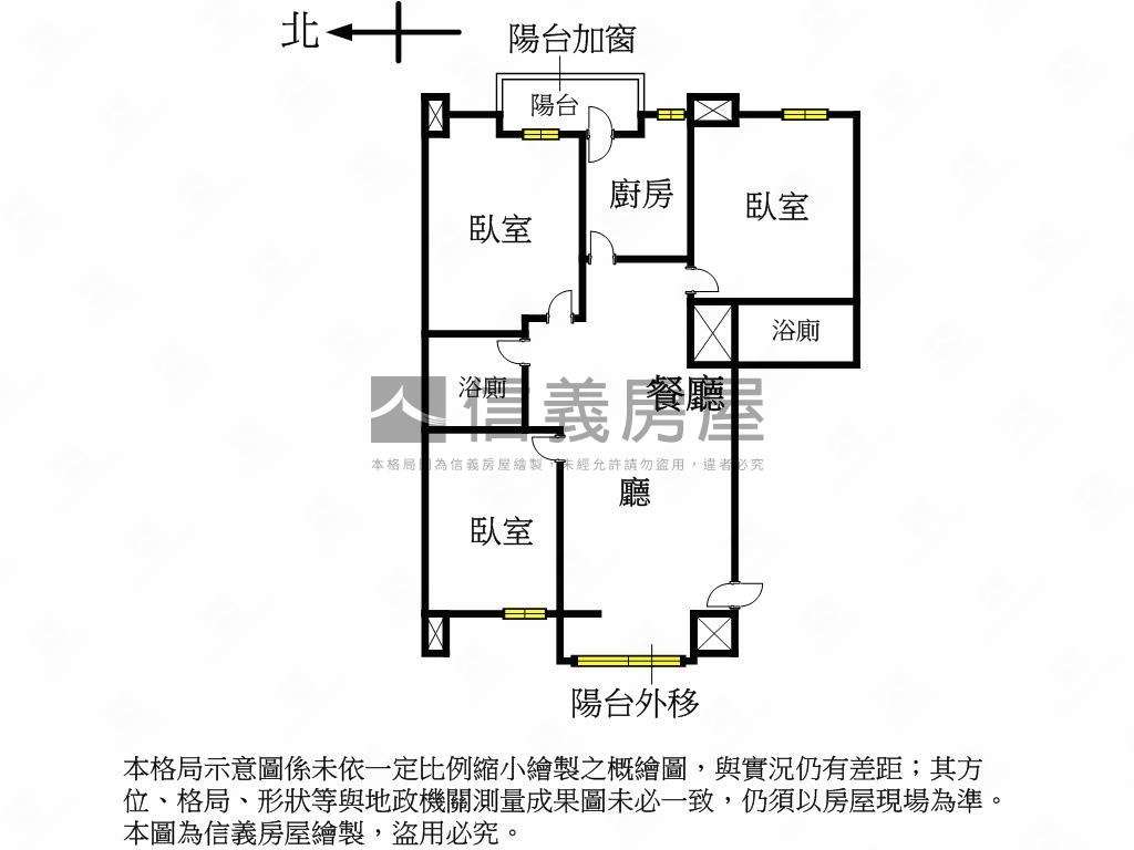 小資首選三房、綠園道旁房屋室內格局與周邊環境