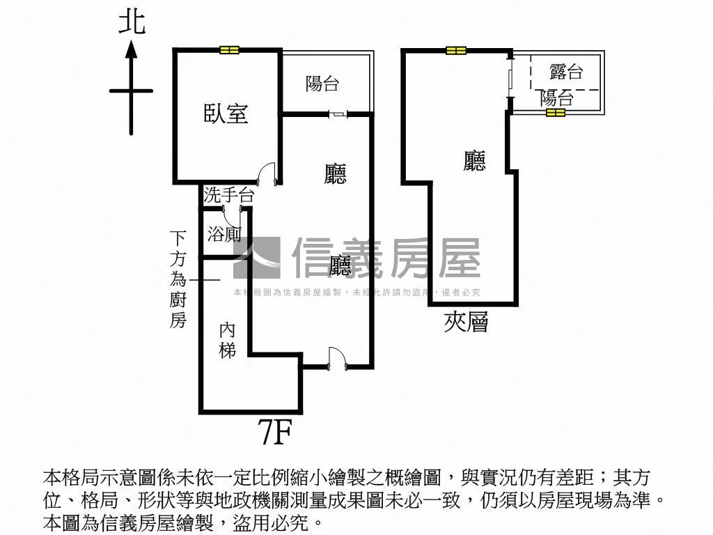 艾瑪仕七樓挑高六米景觀宅房屋室內格局與周邊環境