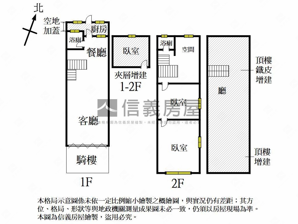 稀有釋出正街邊間騎樓透天房屋室內格局與周邊環境