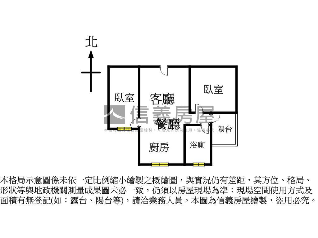 大映ＶＩＴＡ兩房輕裝潢房屋室內格局與周邊環境