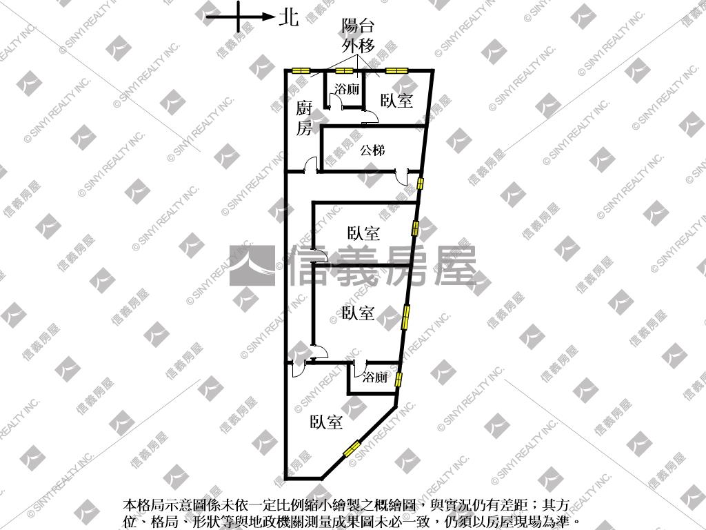 中正★古亭。邊間三樓美寓房屋室內格局與周邊環境