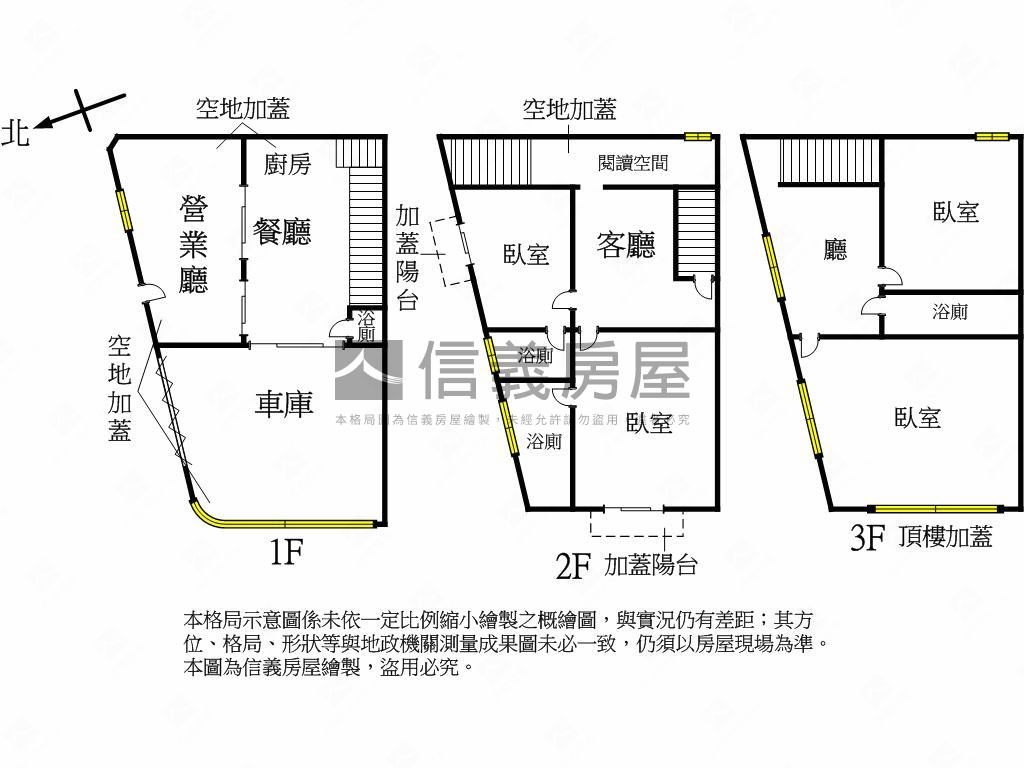 水湳文青系美式調角間透店房屋室內格局與周邊環境