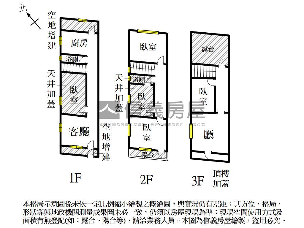 近探索公園的一處小宅房屋室內格局與周邊環境