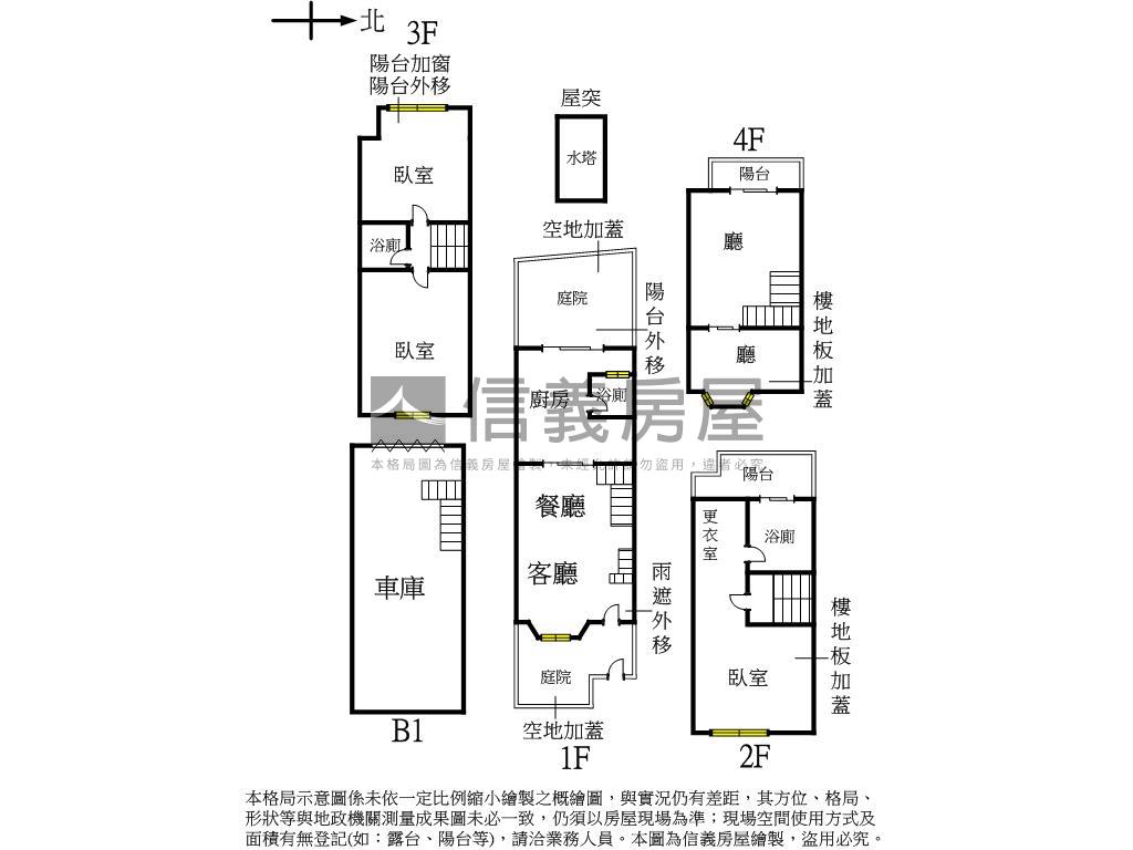 美墅賞面中庭安靜精品別墅房屋室內格局與周邊環境