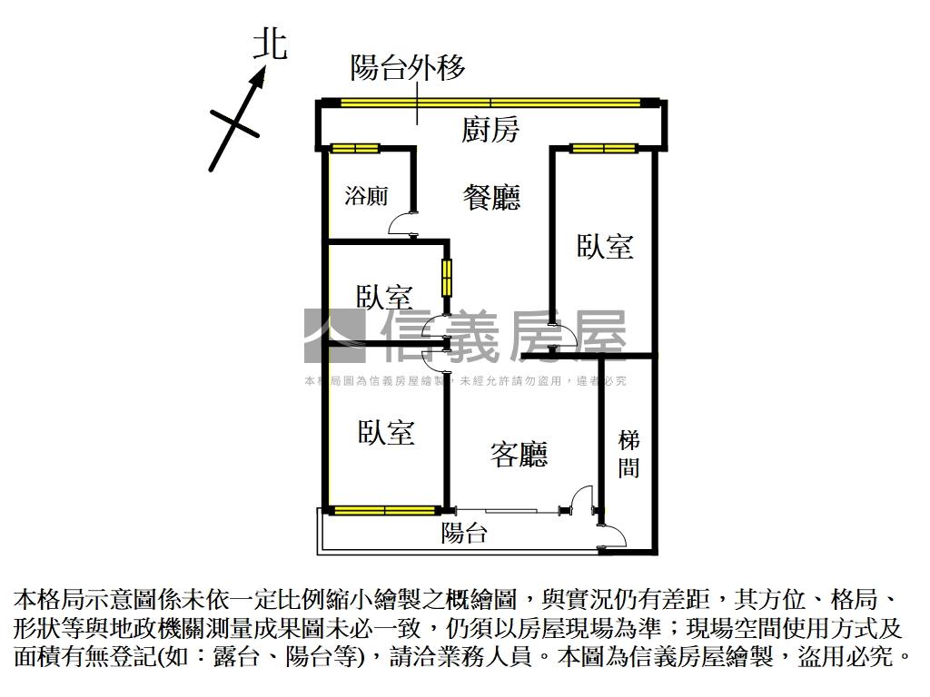 士林低總價．３樓靜巷公寓房屋室內格局與周邊環境