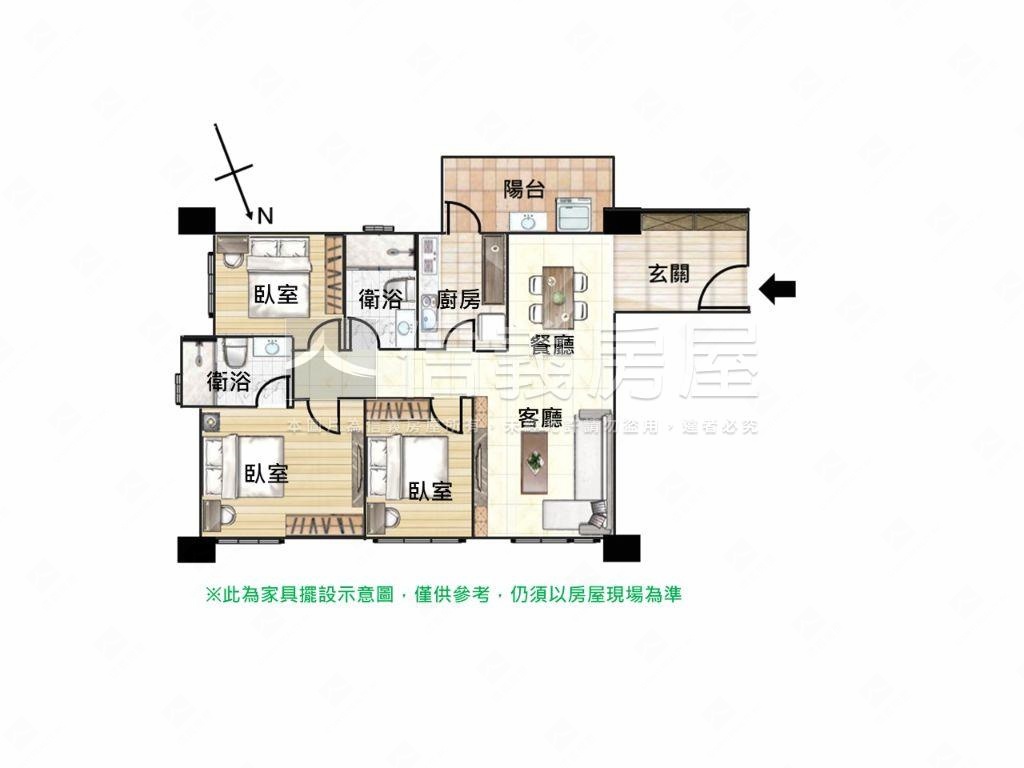 【可換約】近植物園帝王戶房屋室內格局與周邊環境