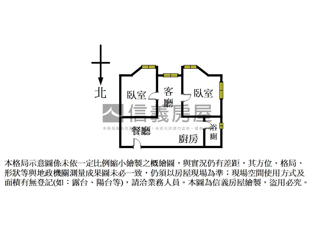 民生住辦管理兩房房屋室內格局與周邊環境