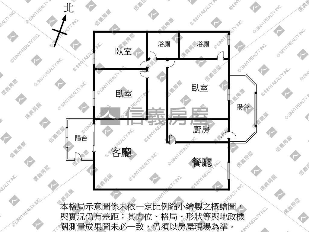 大埔商圈稀有釋出方正三房房屋室內格局與周邊環境