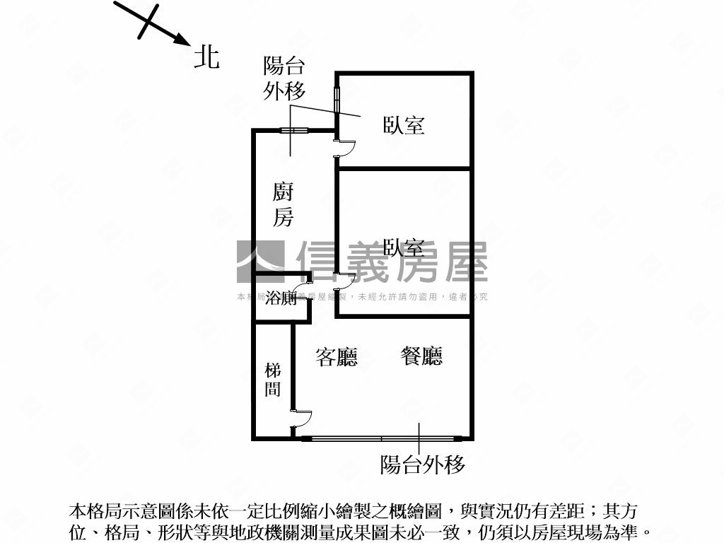 近捷運低總價三樓兩房房屋室內格局與周邊環境