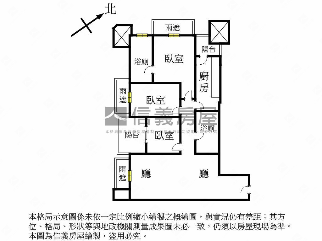 晴空ＳＫＹ三房車位房屋室內格局與周邊環境