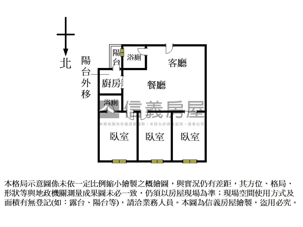 龍門附小電梯三房有管理房屋室內格局與周邊環境