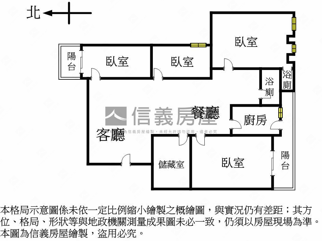 松鶴名門電梯四房房屋室內格局與周邊環境