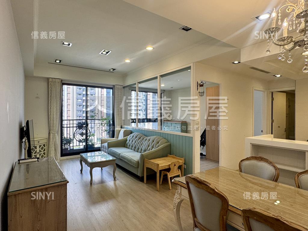 左岸鄉村風２房平面車位房屋室內格局與周邊環境