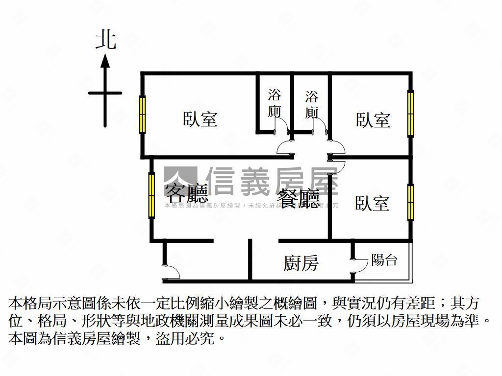 岡山車站質感美三房房屋室內格局與周邊環境