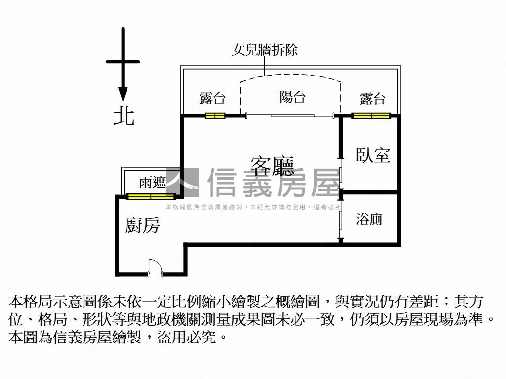 景美捷運天際露臺戶面河景房屋室內格局與周邊環境