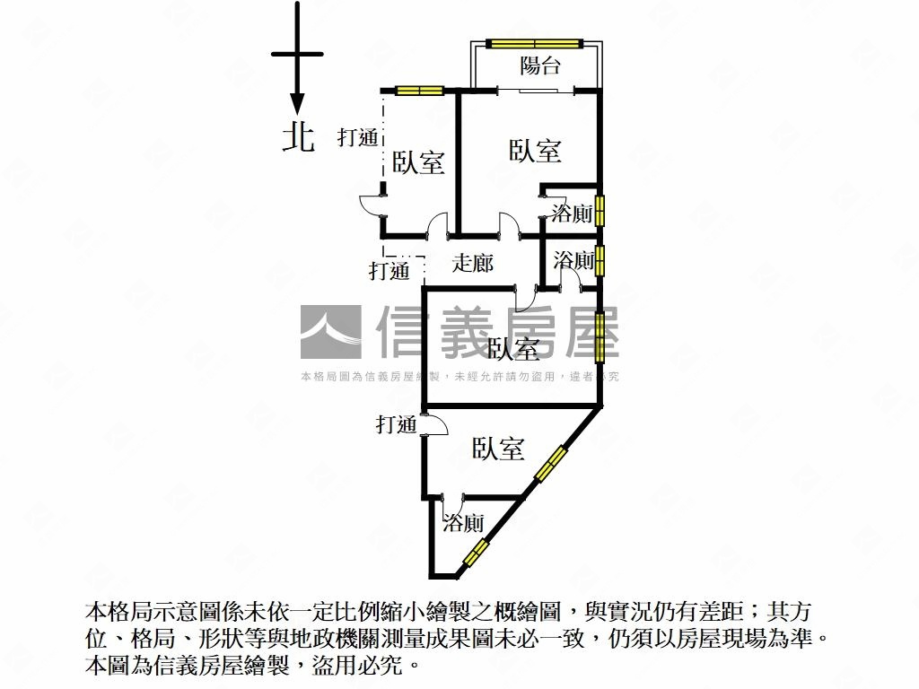 新生街美麗收租２房屋室內格局與周邊環境