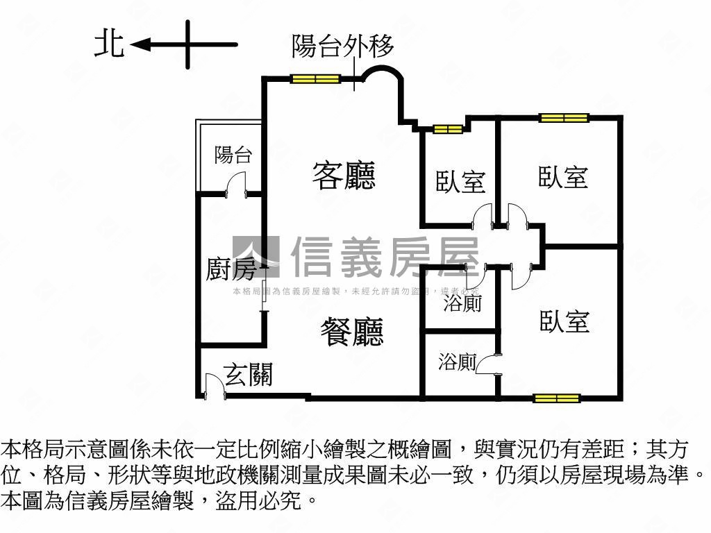 新接⭐美堤花園３房景觀宅房屋室內格局與周邊環境