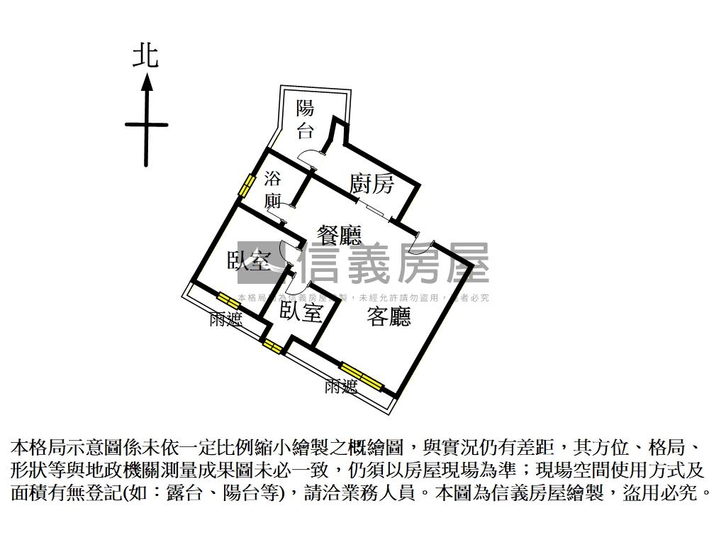 大安富御林蔭美居二房房屋室內格局與周邊環境