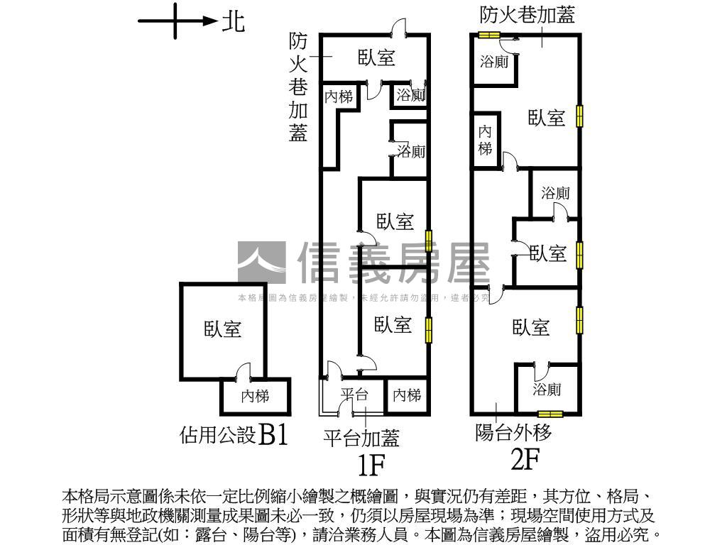 民權路運動公園１＋２樓房屋室內格局與周邊環境