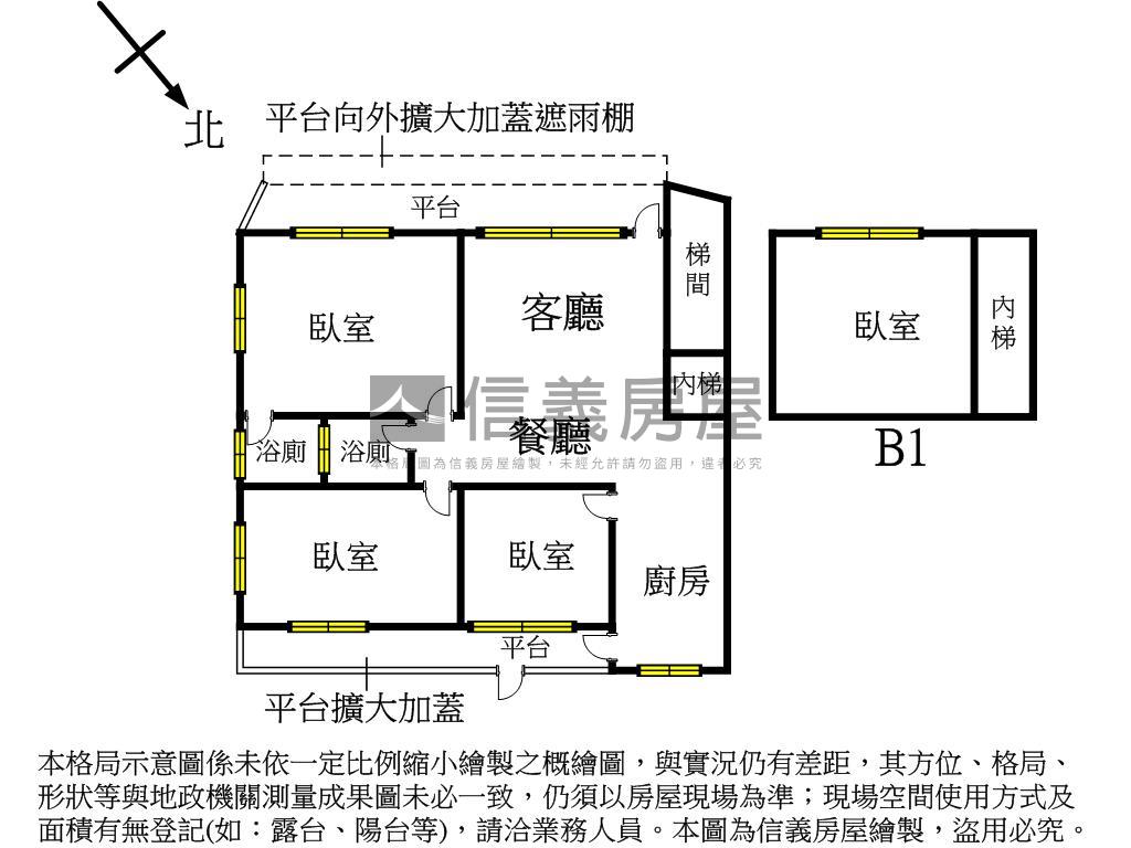 仙岩公寓一樓房屋室內格局與周邊環境