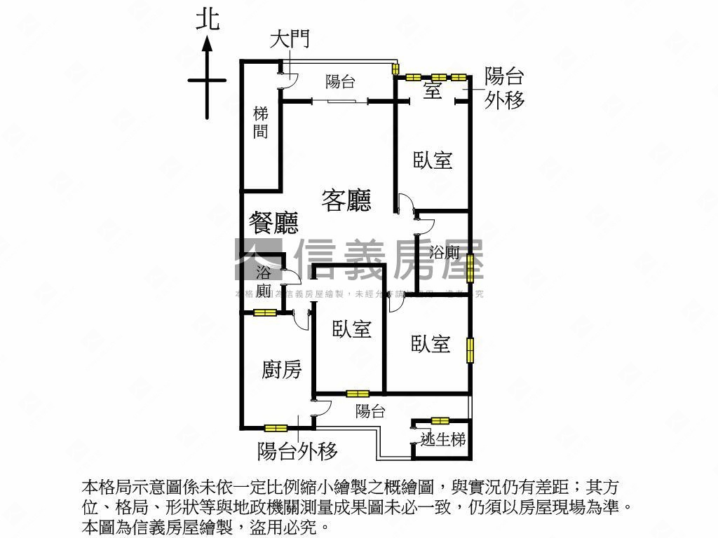 專任古亭靜巷黃金３樓公寓房屋室內格局與周邊環境