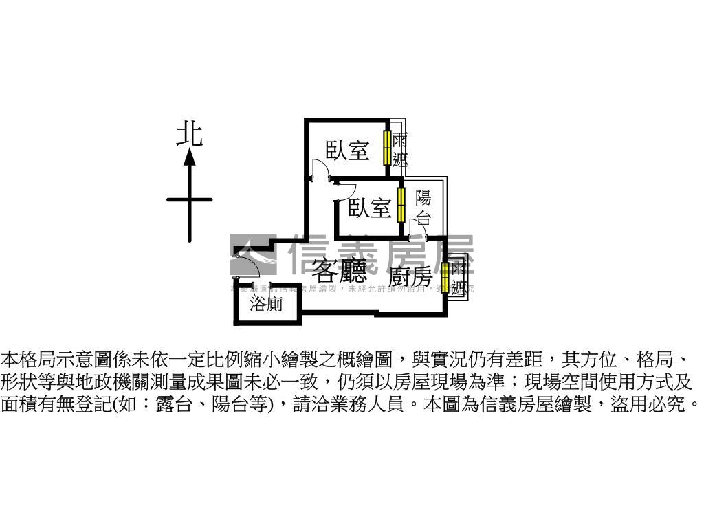 市政潤隆２房車位房屋室內格局與周邊環境