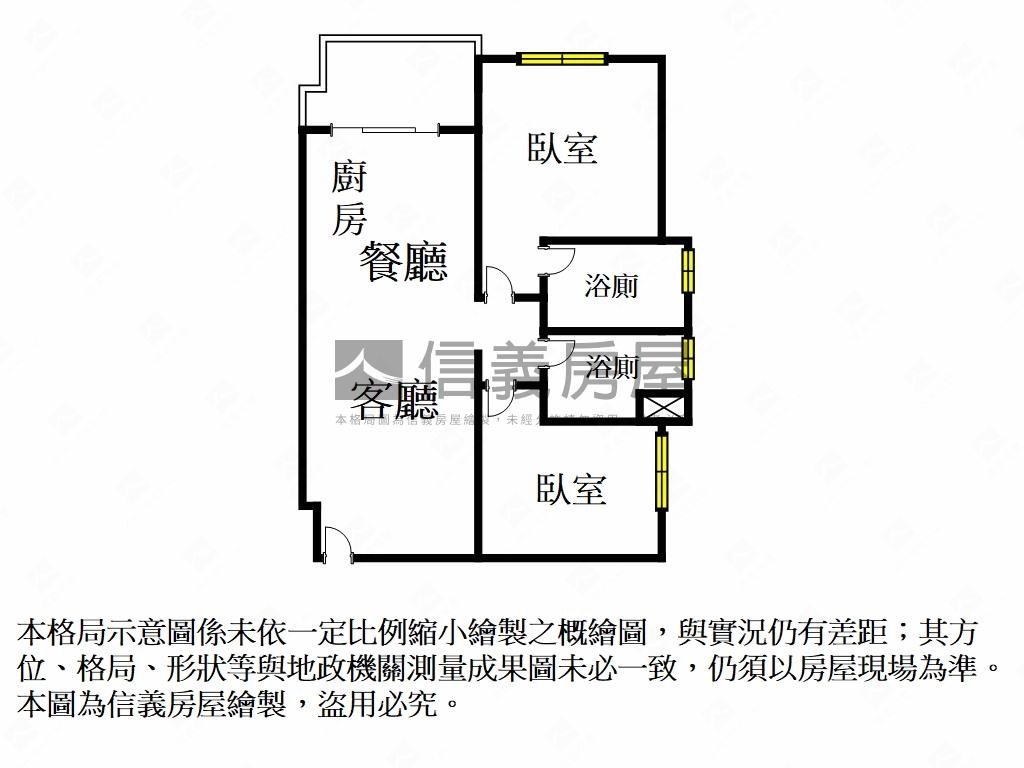上富格邊間２房７樓＋車位房屋室內格局與周邊環境