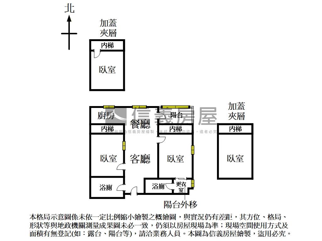 景安天情挑高裝潢２＋２房屋室內格局與周邊環境