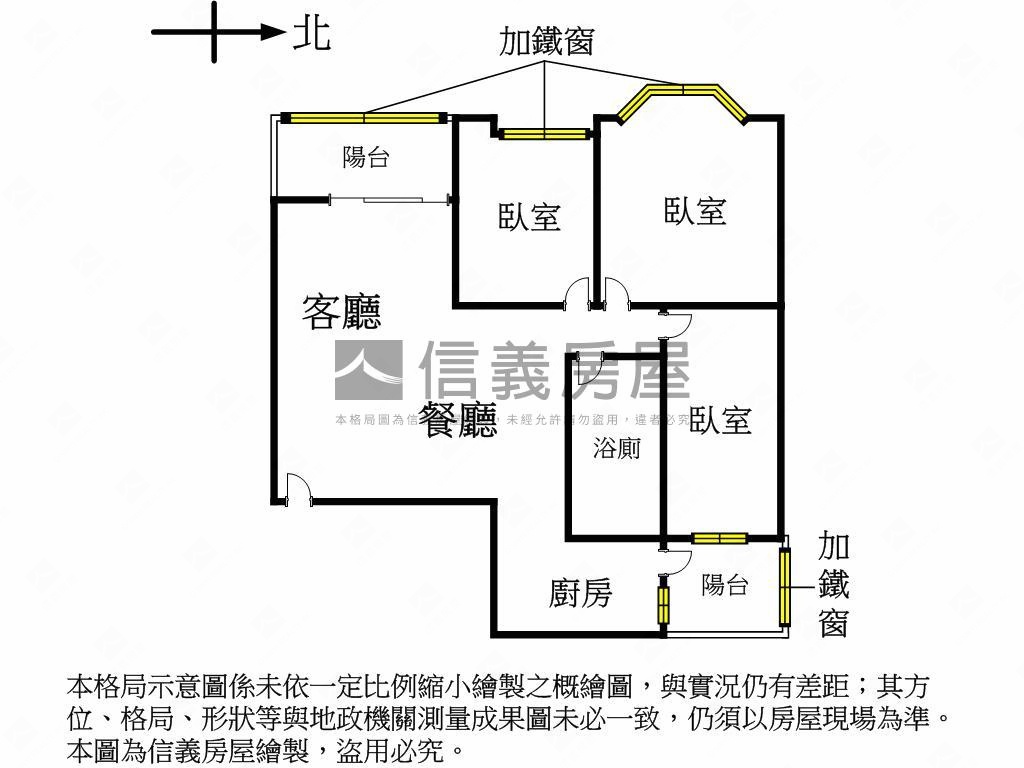 昌平台北大城三房房屋室內格局與周邊環境