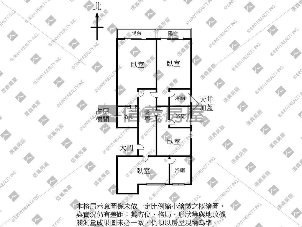 近勤美公益商圈電梯四房房屋室內格局與周邊環境