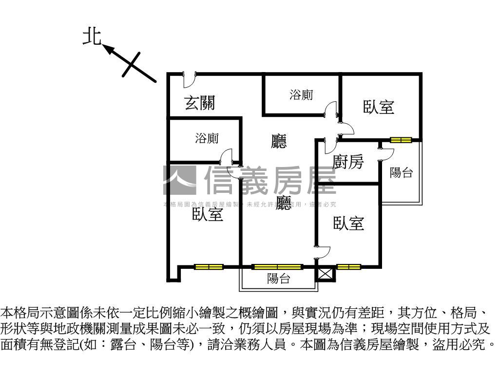 文青幽靜質感三房車位房屋室內格局與周邊環境