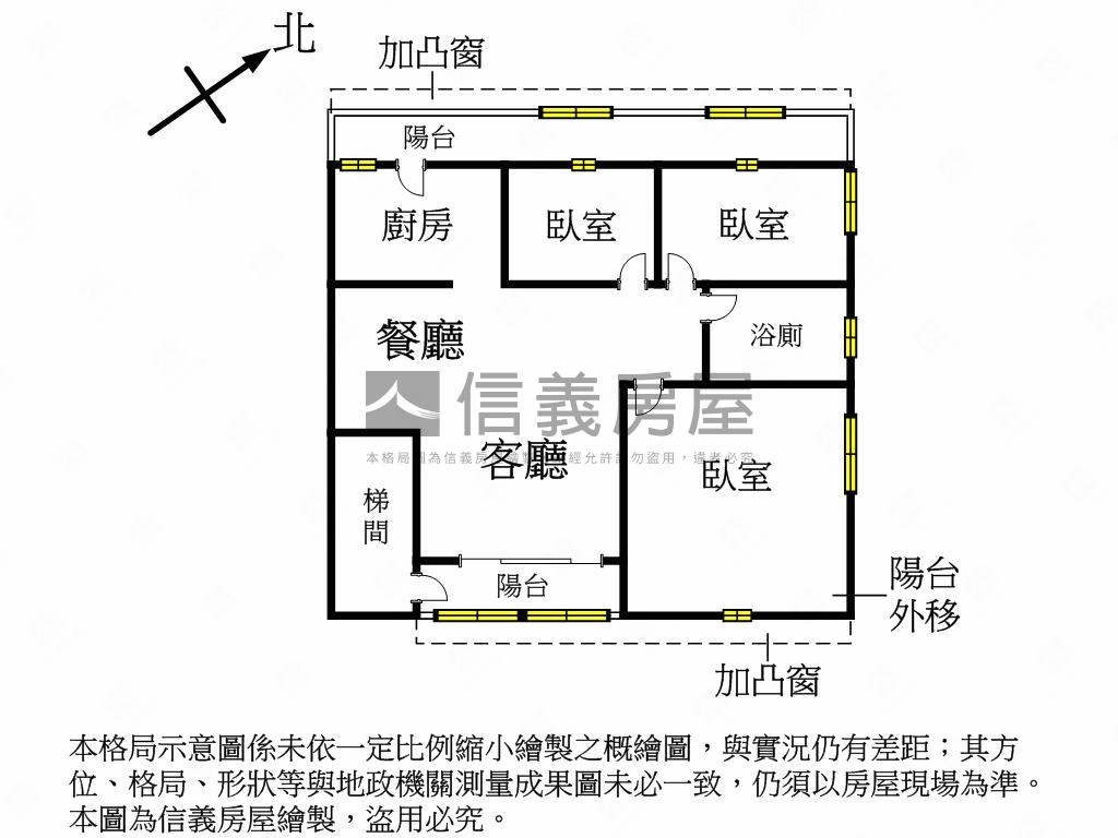 低總價●採光方正邊間三房房屋室內格局與周邊環境