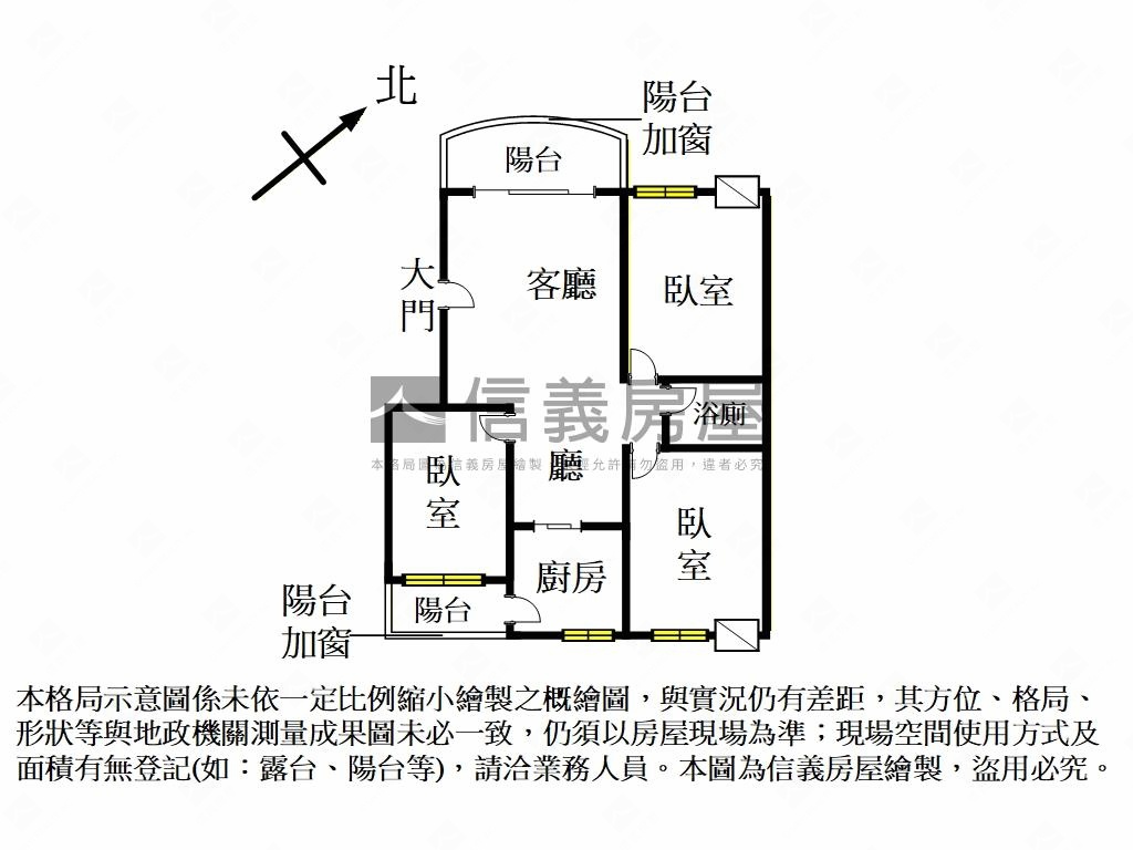成家立業美３房平面車位房屋室內格局與周邊環境