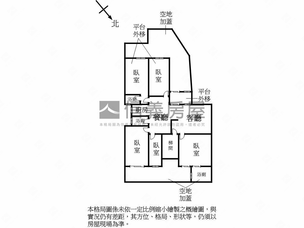 近奇岩重劃區大空間陽光屋房屋室內格局與周邊環境