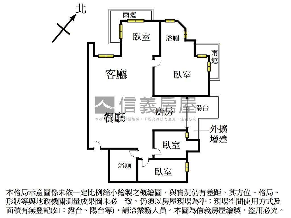 台北灣．江南面溪大四房房屋室內格局與周邊環境