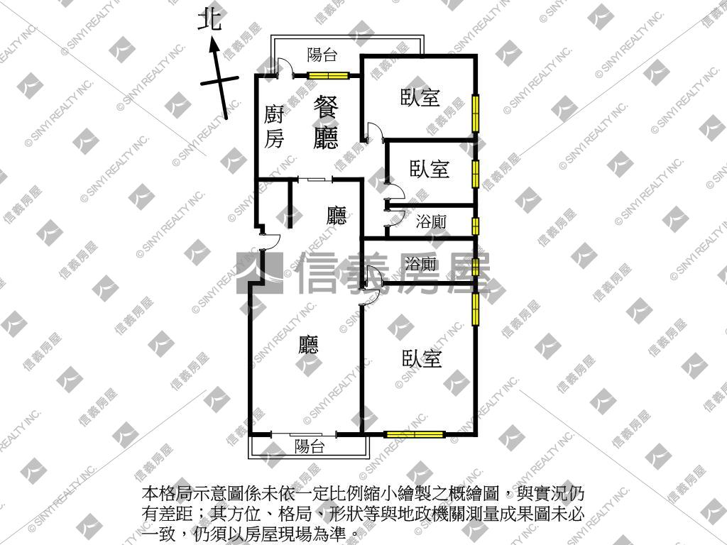 花賞‧邊間朝南景觀豪邸房屋室內格局與周邊環境