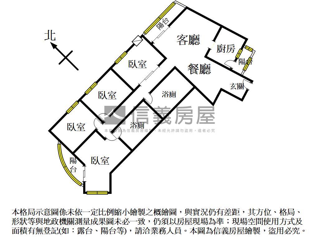 中路重劃區旁大４房車位房屋室內格局與周邊環境