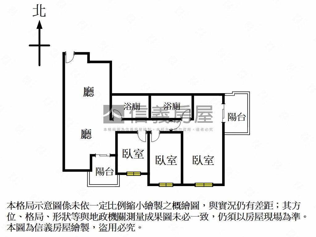 專約全新成屋三房平面車位房屋室內格局與周邊環境