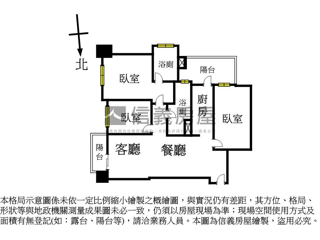 合新璞遇三房視野美屋房屋室內格局與周邊環境