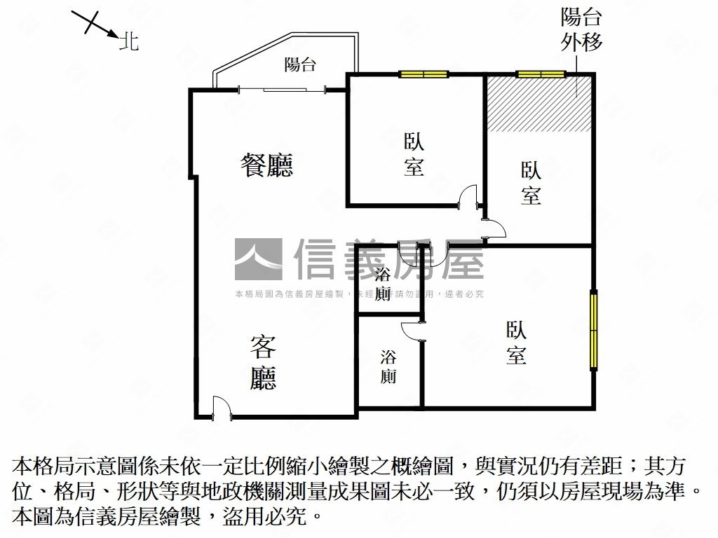 新市約４年大三房平車房屋室內格局與周邊環境