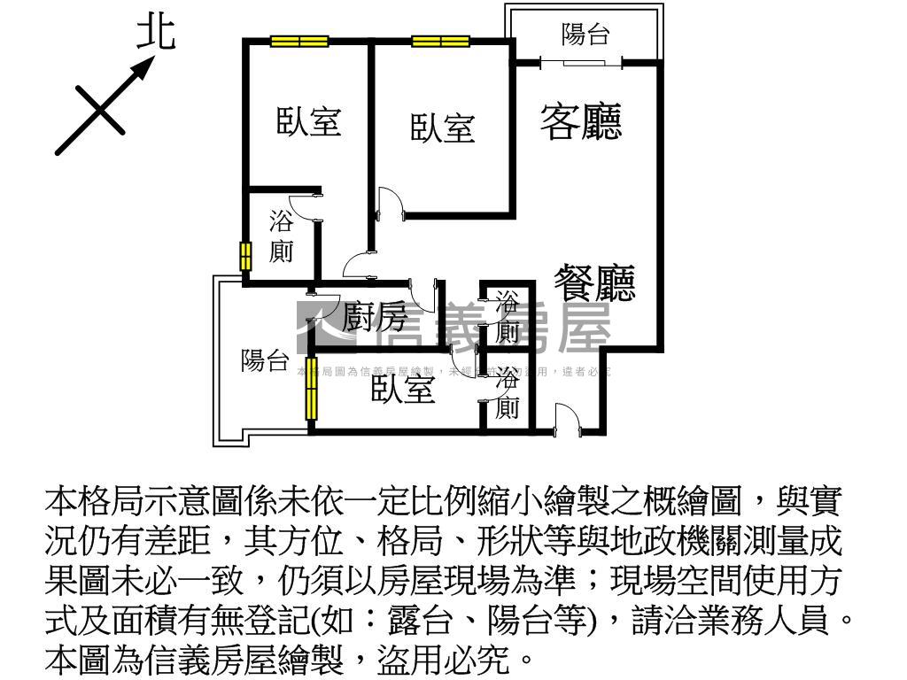 全新雙主臥大三房車位房屋室內格局與周邊環境