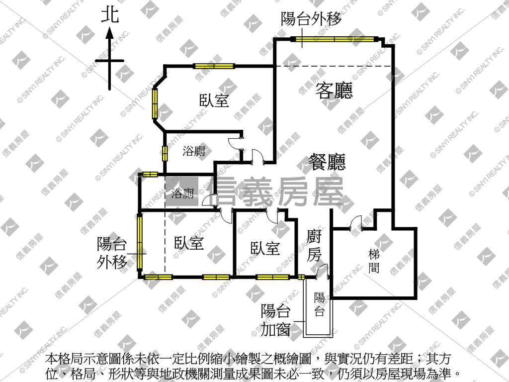 巴洛克王朝３房平面車位房屋室內格局與周邊環境