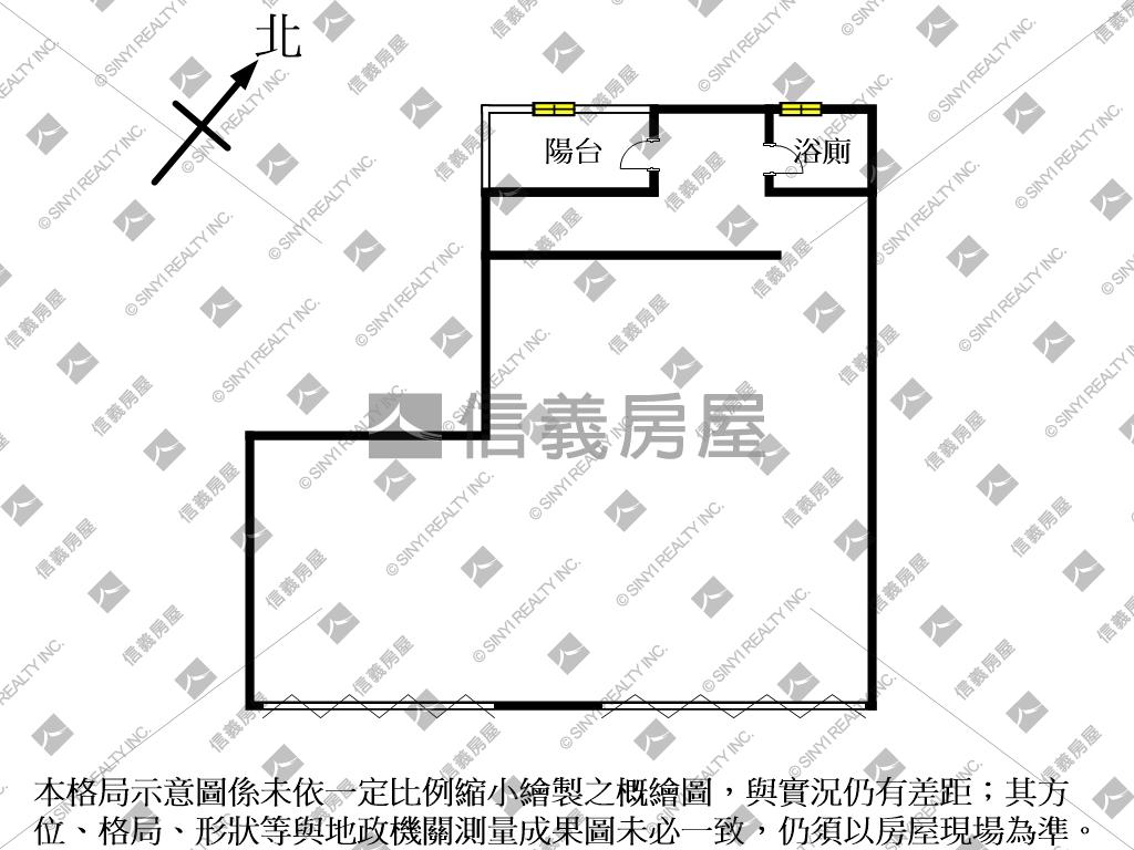 北大晴曦亮面寬雙店面房屋室內格局與周邊環境