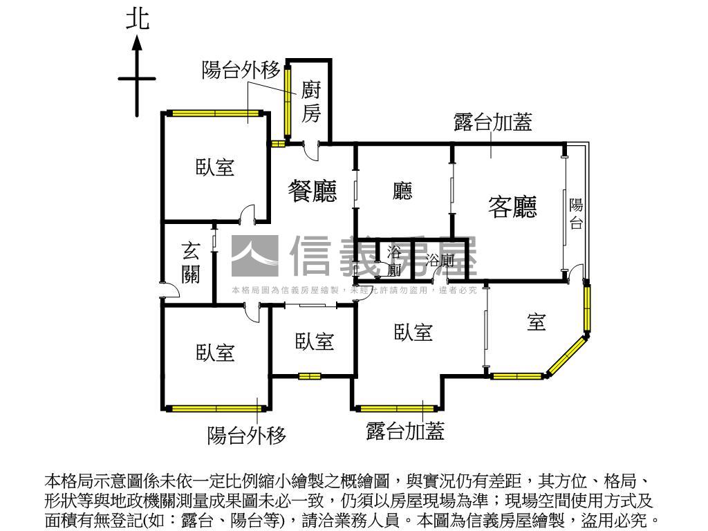 美術。近五期八期４房平車房屋室內格局與周邊環境